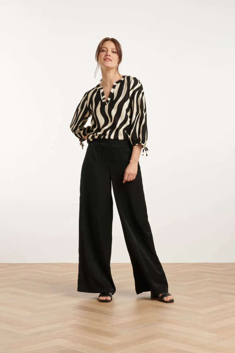 25076 Zwarte En Zand Zebra Print Top 3 25076 Zwarte En Zand Zebra Print Top 3