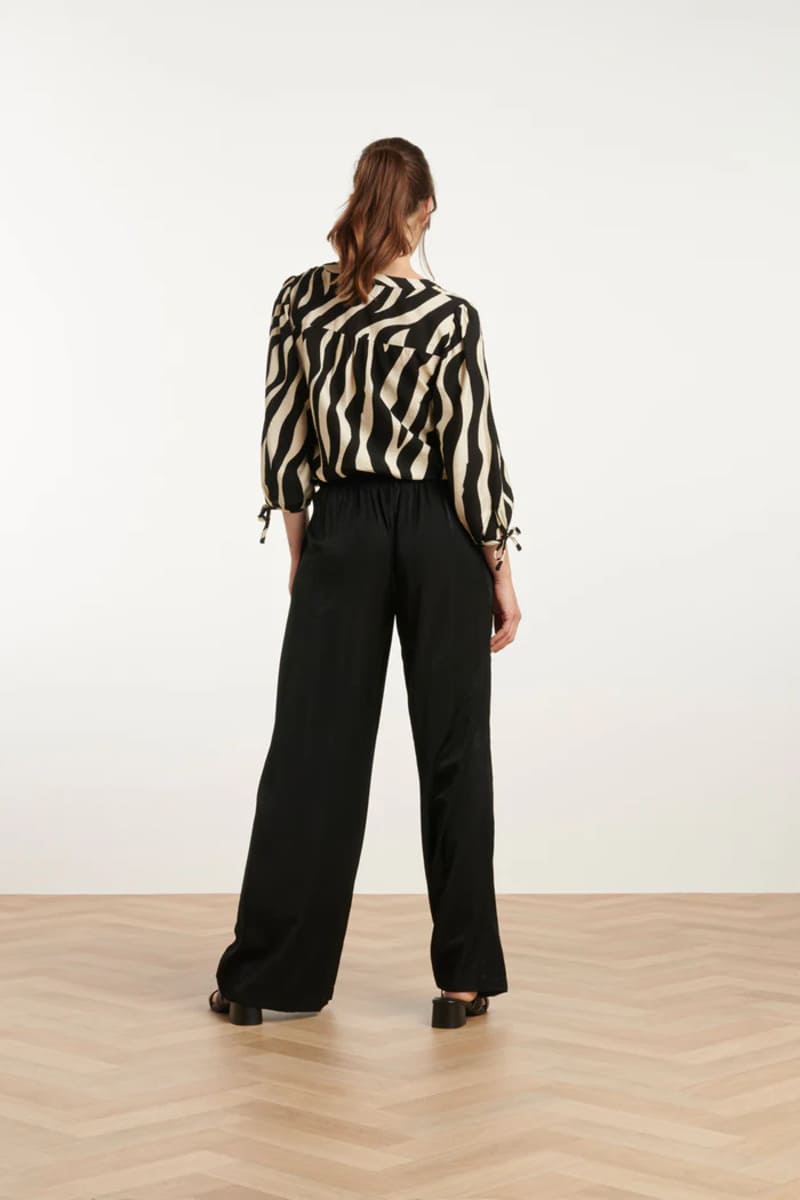 25141 Zwarte Rayon Satin Broek 6 25141 Zwarte Rayon Satin Broek 6