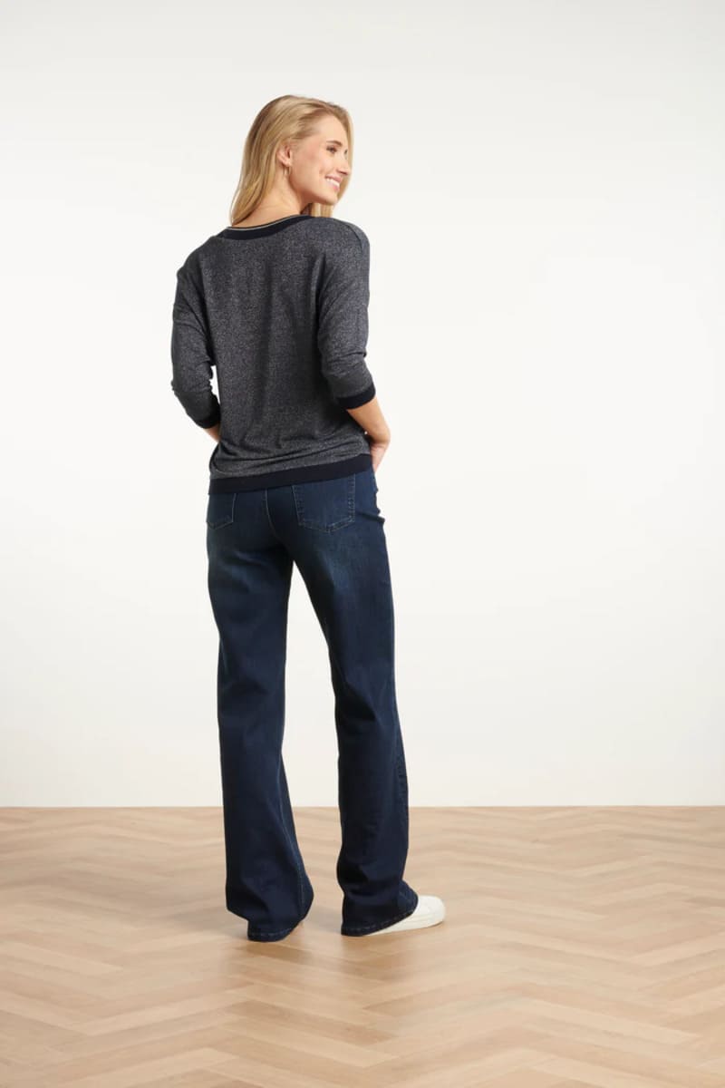 25670 Damesmet Lurex Losvallende Top Navy 4 25670 Damesmet Lurex Losvallende Top Navy 4