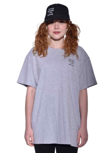 01 Γκρι Μελανζέ T Shirt THEY SAID 2